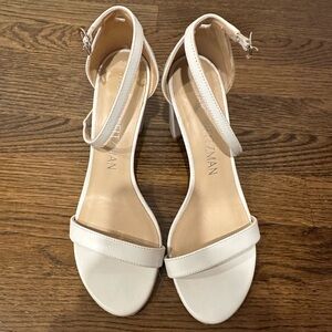 Stuart Weitzman white heels